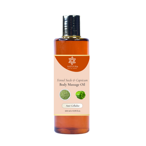 Natuur Body Massage Oil Fennel Seeds and Capsicum Anti Cellulite
