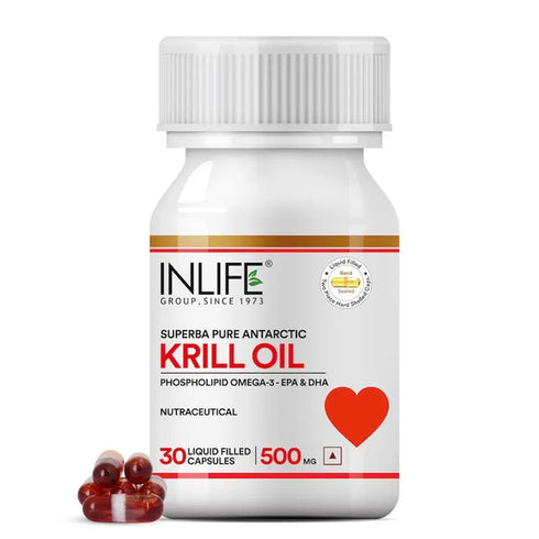 Inlife Krill Oil Omega 3 Fatty Acid 500mg Capsule