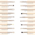 Milagro Beauty Eye Love Makeup Brush Collection with Mesh Bag