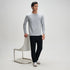 XYXX Full Sleeve Crew Neck T-Shirt - Muted Grey Melange