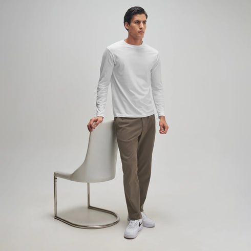 XYXX Full Sleeve Crew Neck T-Shirt - Polar White