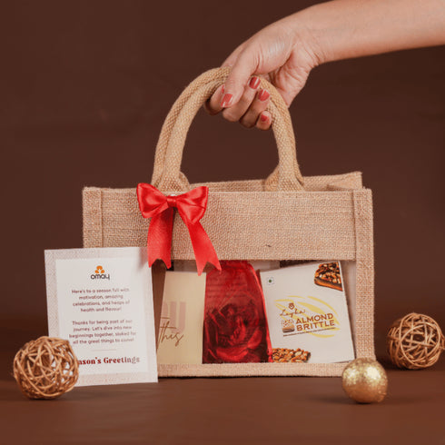 Omay Foods Fusion Treats Jute Bag