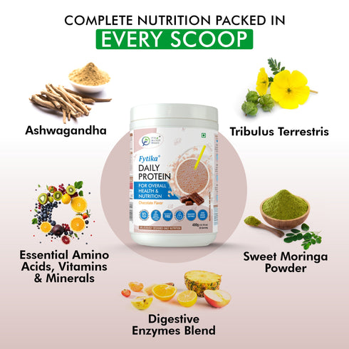 Fytika Healthcare Products Fytika Daily Protein Powder Chocolate Flavour