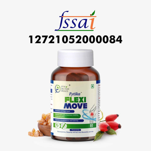 Fytika Healthcare Products Fytika Flexi Move Joint Support Supplement Glucosamine Rosehip Boswellia Serrata Supports Bone Joint Cartilage Health For Men Women Pack Of 3 180 Tabs