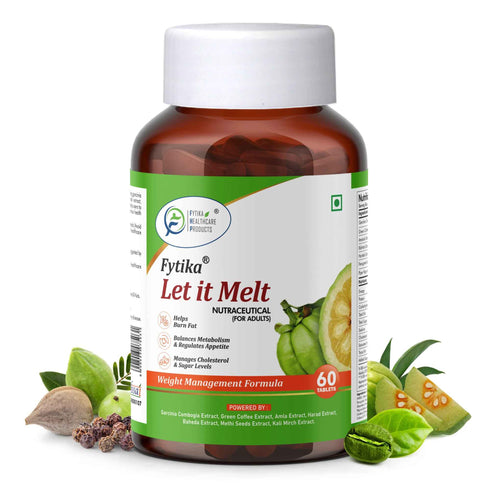 Fytikahealthcareproducts Fytika Let it Melt Natural Weight Management Supplement Triphala Green Coffee Kali Jeeri Garcinia Cambogia Boosts Metabolism Digestion For Men Women 60 Tablets
