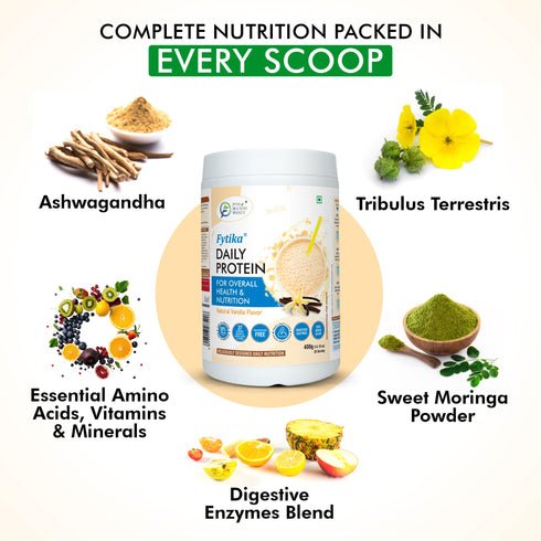 Fytika Healthcare Products Fytika Daily Protein Powder Vanilla Flavour