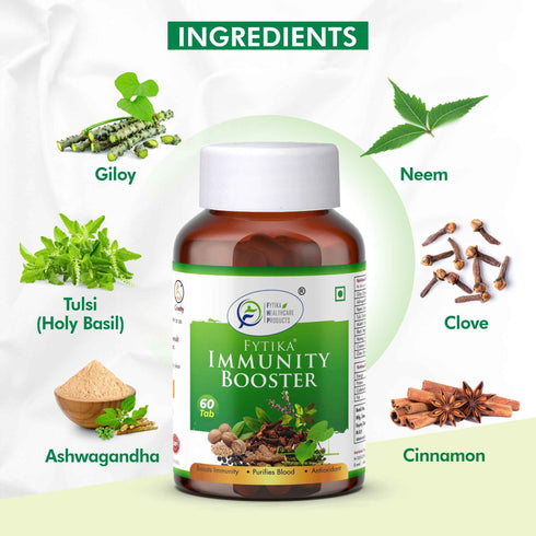 Fytika Healthcare Products Fytika Omega 1000 and Immunity Booster Heart Health Boosts Immunity For Men Women 60 capsules 60 tablets