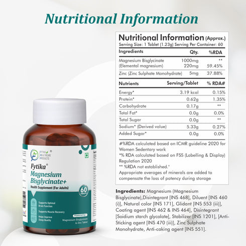 Fytika Magnesium + Zinc Tablets
