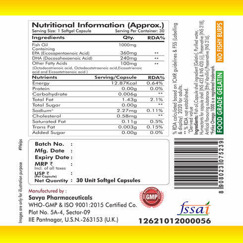Fytika Omega 1000 Capsules