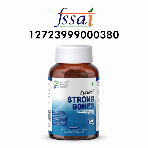 Fytika Healthcare Products Fytika Strong Bones Bone Health Supplement Supports Bone Health 1000 MG Calcium Vitamin D2 Magnesium Zinc For Men Women Pack of 2 120 Tabs