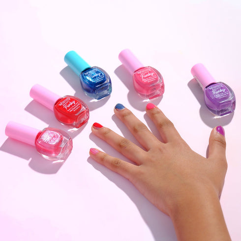 Whimsy Beauty Funky Blue Glitter Nailpaint