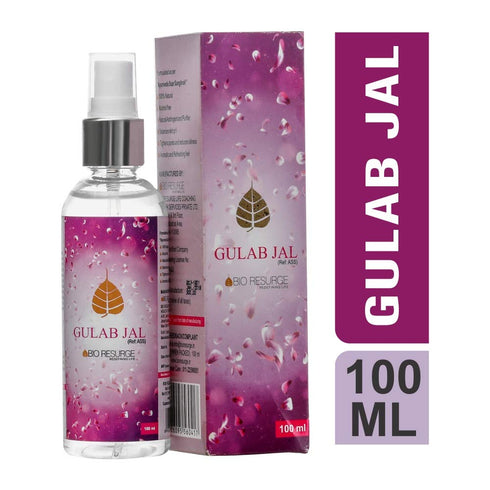 BIO RESURGE LIFE Gulab Jal |Natural Toner for Glowing Skin & Hair – Soothing, Hydrating & Refreshing Mist (100 Ml)