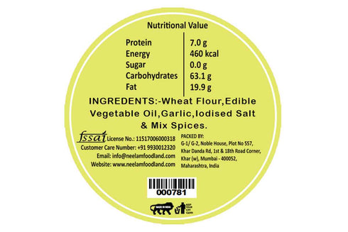 Neelam Foodland Garlic Bhakri