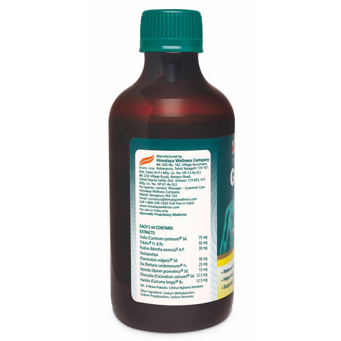 Himalaya Gasex Syrup Ginger Lemon Flavor 200Ml
