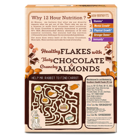 Manna Foods Go Grains Crunchies Choconut