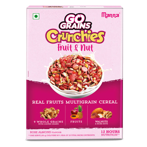 Manna Foods Go Grains Crunchies Rose Almond