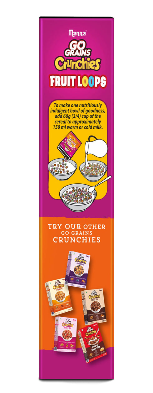 Manna Foods Go Grains Crunchies Fruit Loops