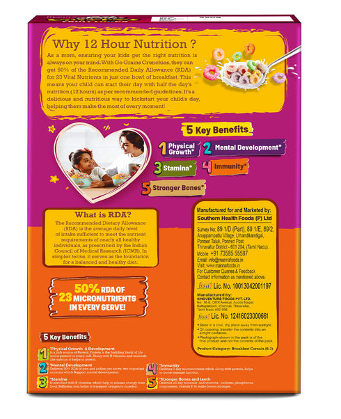Manna Foods Go Grains Crunchies Fruit Loops