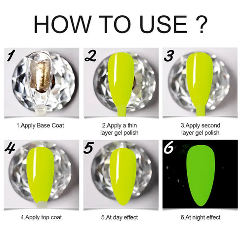 Shills Professional Glow In The Dark gel Polish