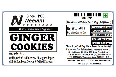 Neelam Foodland Ginger Cookies