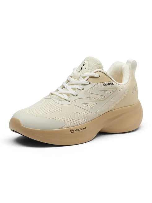 Campus GLIMPSE Off White Womens Running Shoes