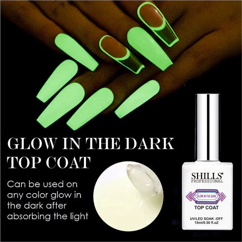 Shills Professional Glow In The Dark Top Coat