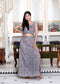 Miravan Womens Grey Floral Printed Crop Top And Skirt Co Ord Set