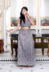 Miravan Womens Grey Floral Printed Crop Top And Skirt Co Ord Set