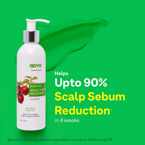 OZiva Bioactive Apple Cider Vinegar Matcha 90 Conditioner