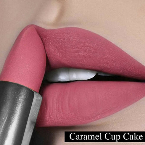 FLiCKA Wear Me Everywhere Creamy Matte Lipstick Caramel Cupcake | Pink Nude