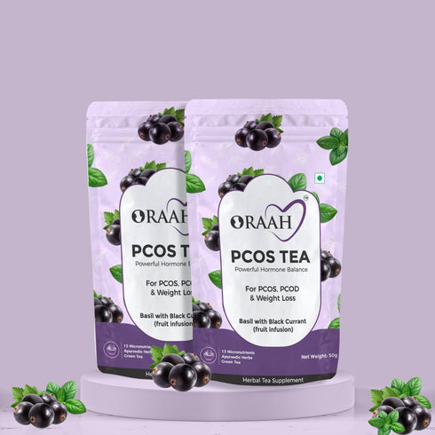 Oraah PCOS PCOD Basil with Black Currant Tea
