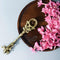 Samskara Home Ganapati And Peacocks Brass Spoon