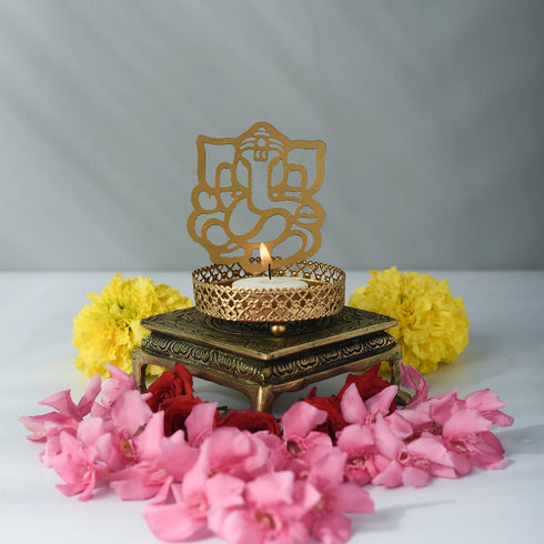 Samskara Home Ganesh Single Tealight Holder