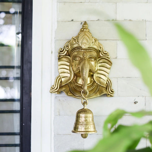 Samskara Home Ganesh Wall Hanging With Bell