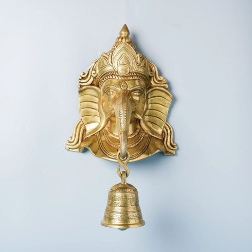 Samskara Home Ganesh Wall Hanging With Bell