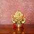 CREATUNIQ Ganesha Brass Idol 5" with Antique Polish