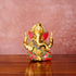 CREATUNIQ Ganesha Brass Idol 5" with Antique Polish
