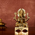 CREATUNIQ Ganesha Brass Idol with Antique Polish