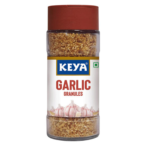 Keya Garlic Granules 55g Pure All Natural Flavor Booster for Cooking Soups Sauces No Additives Preservatives