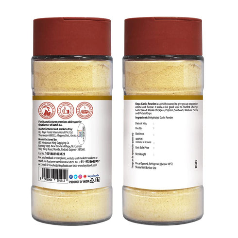 Keya Garlic Powder 100 Pure Lehsun Powder Ready to use Sourced From Whole Zero added Colours Fillers Additives & Preservatives 55 gm