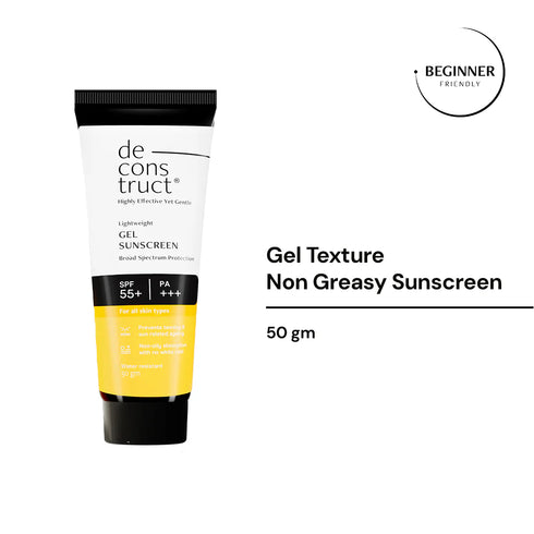 Deconstruct Face Gel Sunscreen SPF 55+ and PA+++
