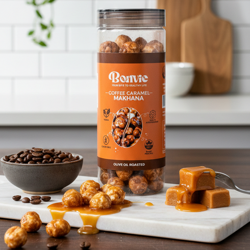 Bonvie Snacks Makhana - Coffee Caramel