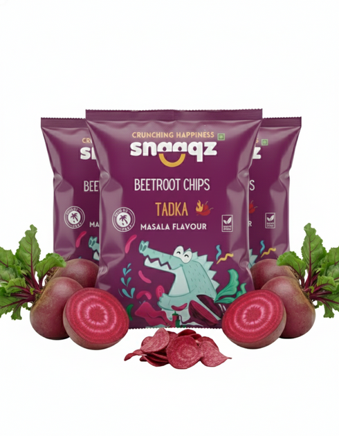SNAAQZ Masala Beetroot Chips (Pack of 3)