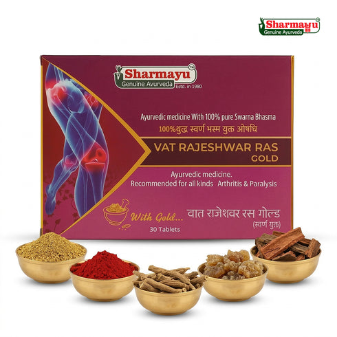 Sharmayu Ayurveda Vat Rajeshwar Ras Gold 30 Tab