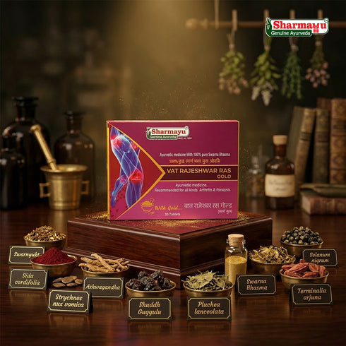 Sharmayu Ayurveda Vat Rajeshwar Ras Gold 30 Tab