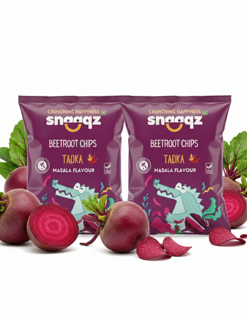 SNAAQZ Masala Beetroot Chips (Pack of 2)