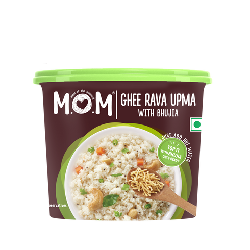 Mom's Ghee Rava Upma with Bhujia