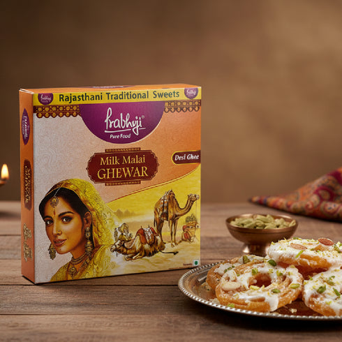 Prabhuji Ghewar Sweet Milk Fikka