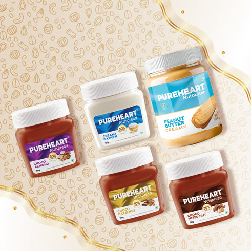 24 hrs Deal | Pureheart Nut spread Combo of Creamy