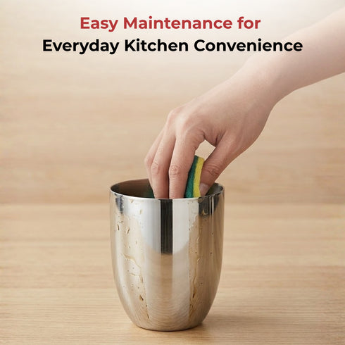 Vinod Stainless Steel Vento Glass Set of 6 300 ml Highest Grade Steel Mirror Finish Rust Free Easy to Clean and Dishwasher Safe